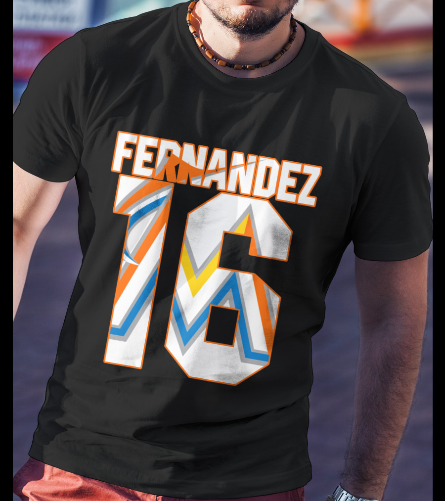 Fernandez 16 Miami Marlins T-Shirt