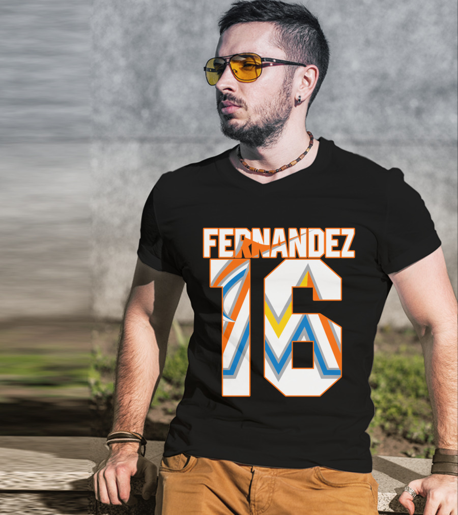 Fernandez 16 Miami Marlins T-Shirt