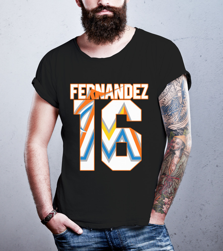 Fernandez 16 Miami Marlins T-Shirt