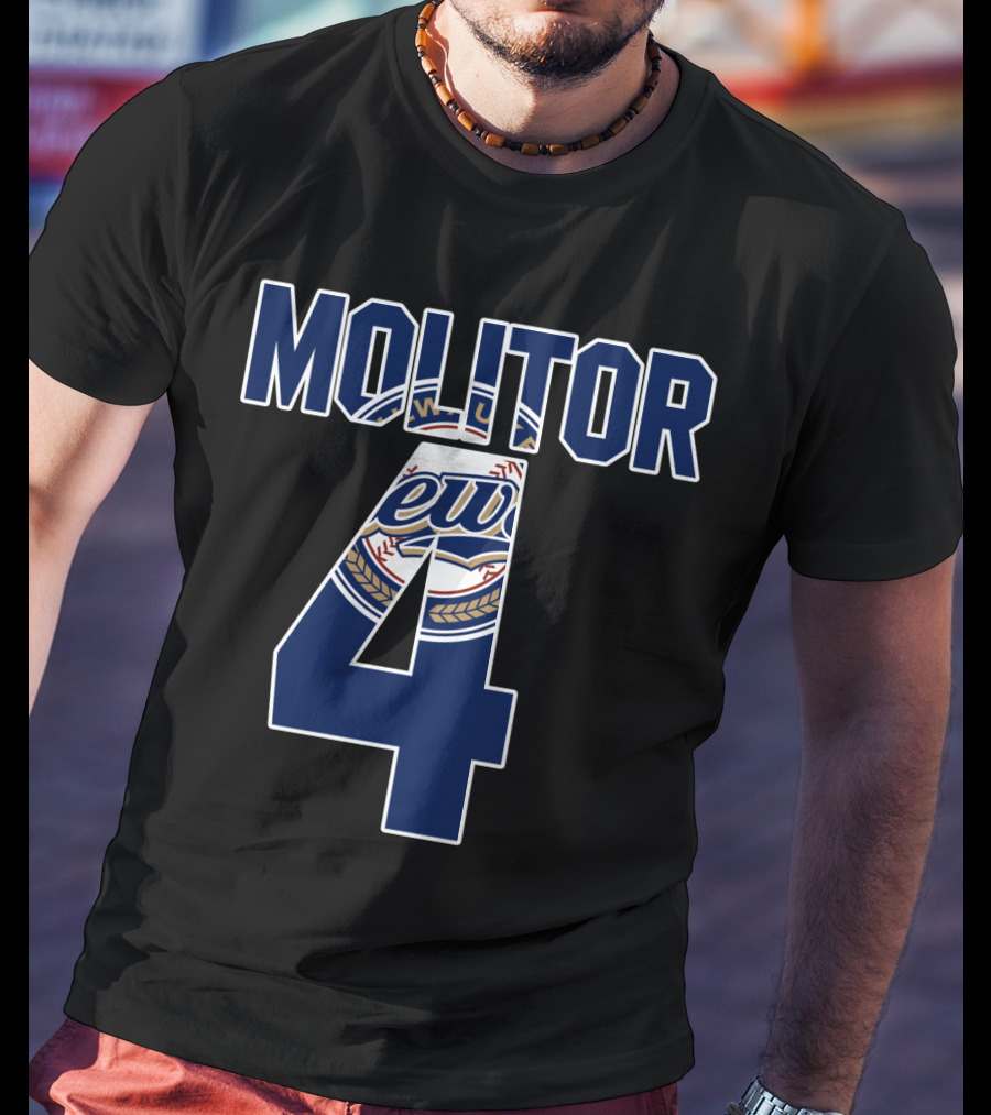 Molitor 4 Milwaukee Brewers T-Shirt
