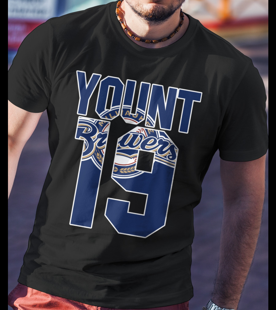 Milwaukee Brewers Yount 19 Baseball Team T-Shirt