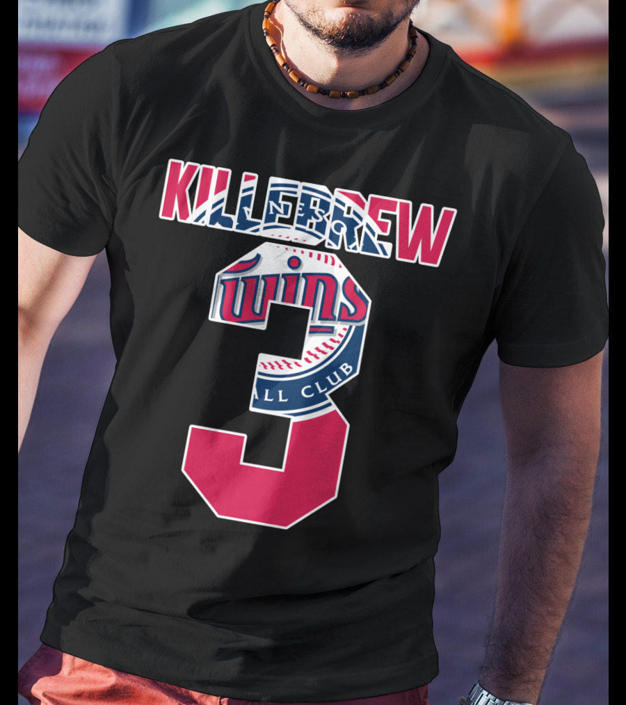 Killebrew Minnesota Twins Number 3 Baseball T-Shirt