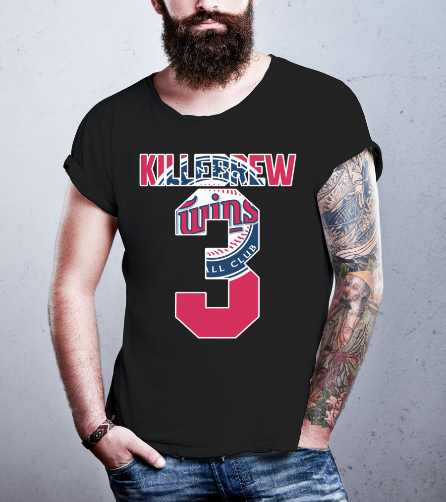 Killebrew Minnesota Twins Number 3 Baseball T-Shirt