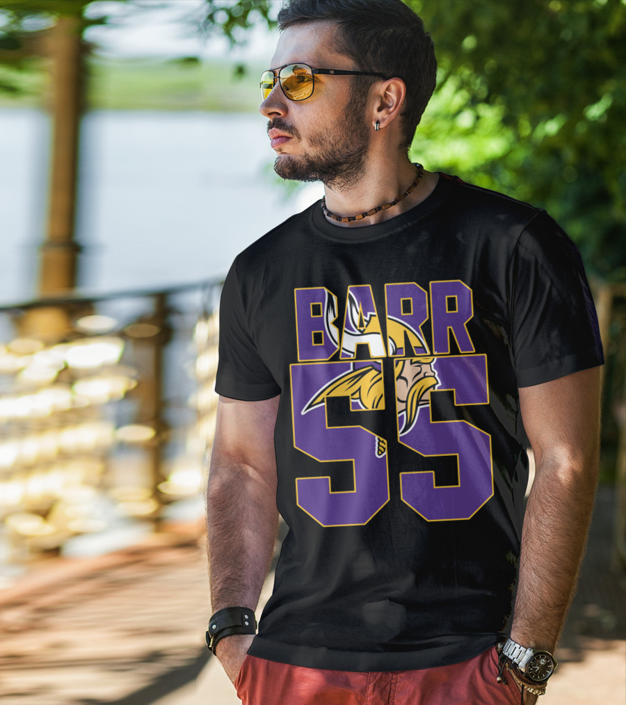 Minnesota Vikings Anthony Barr 55 Jersey With Viking T-Shirt