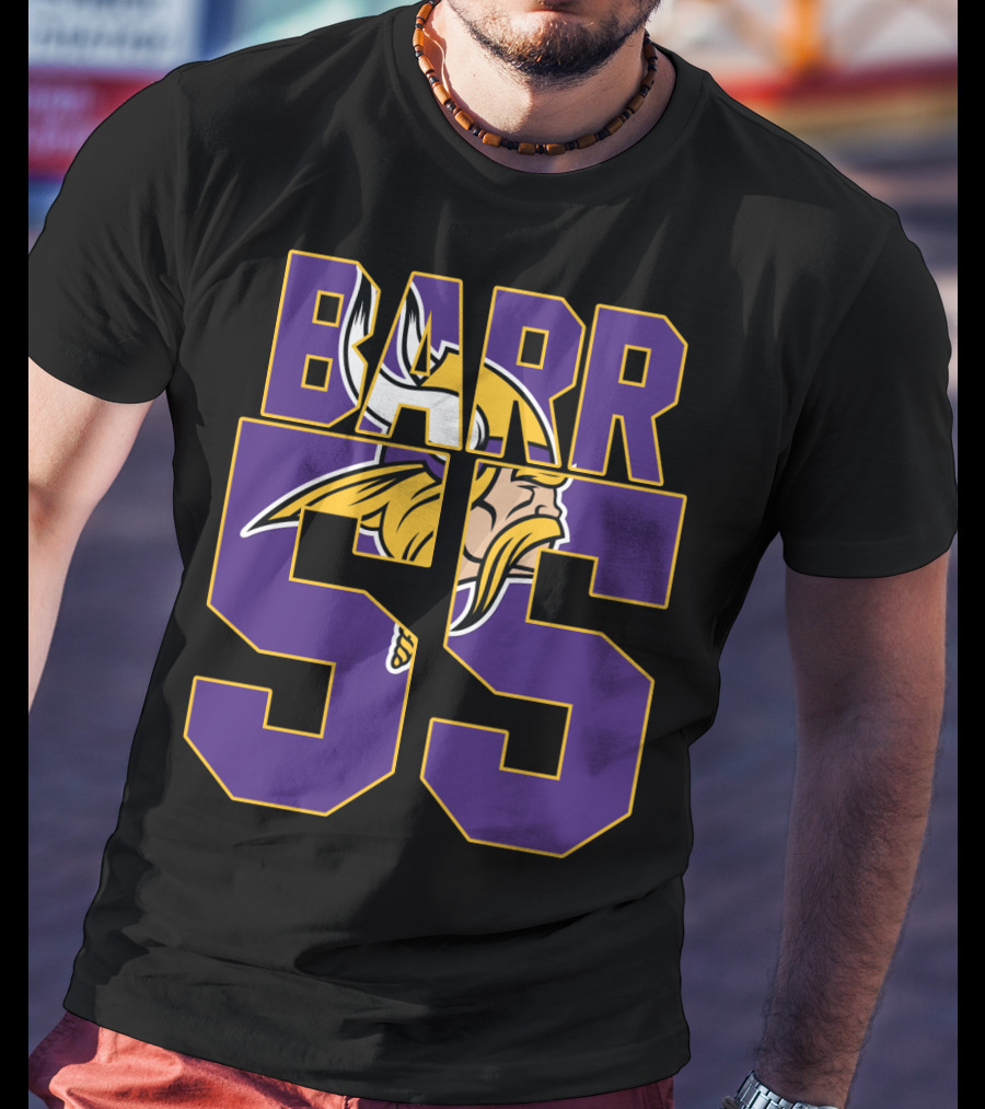 Minnesota Vikings Anthony Barr 55 Jersey With Viking T-Shirt
