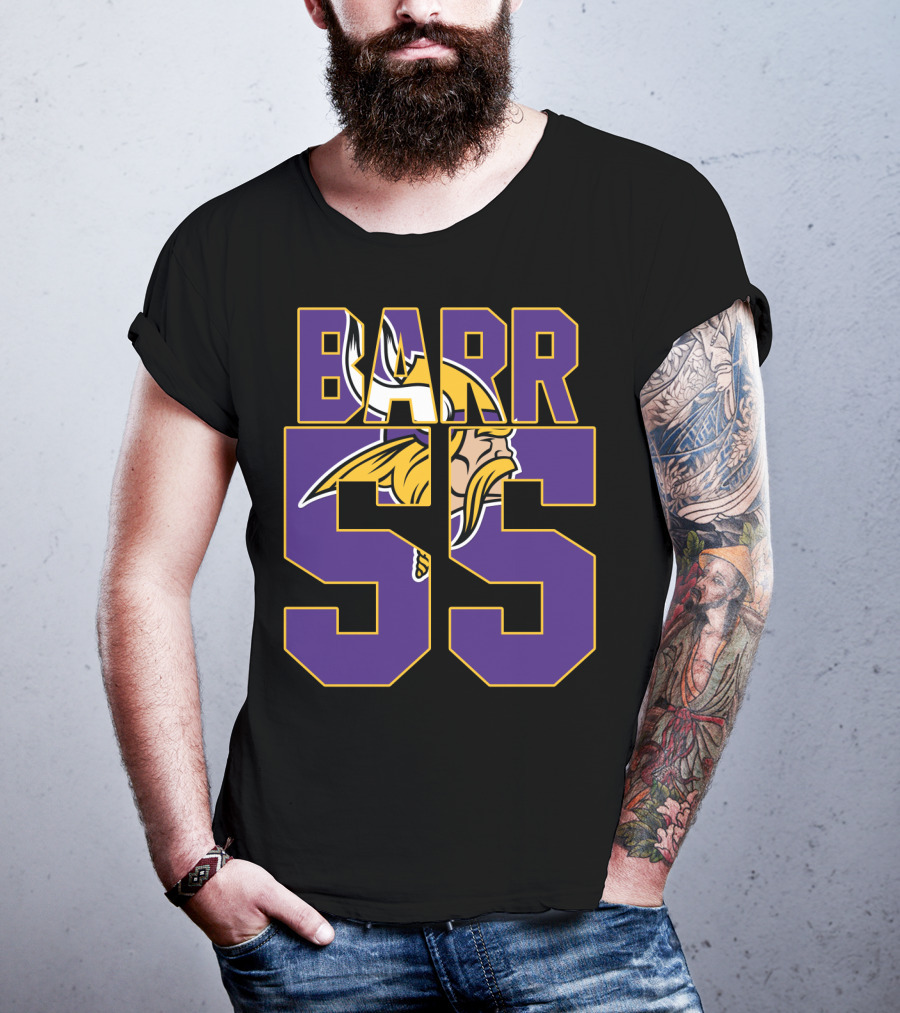 Minnesota Vikings Anthony Barr 55 Jersey With Viking T-Shirt