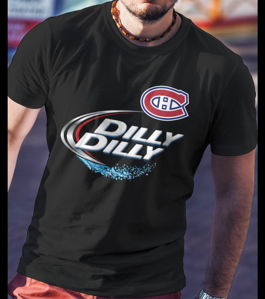 Montreal Canadiens Dilly Dilly NHL Fan Logo Splash T-Shirt