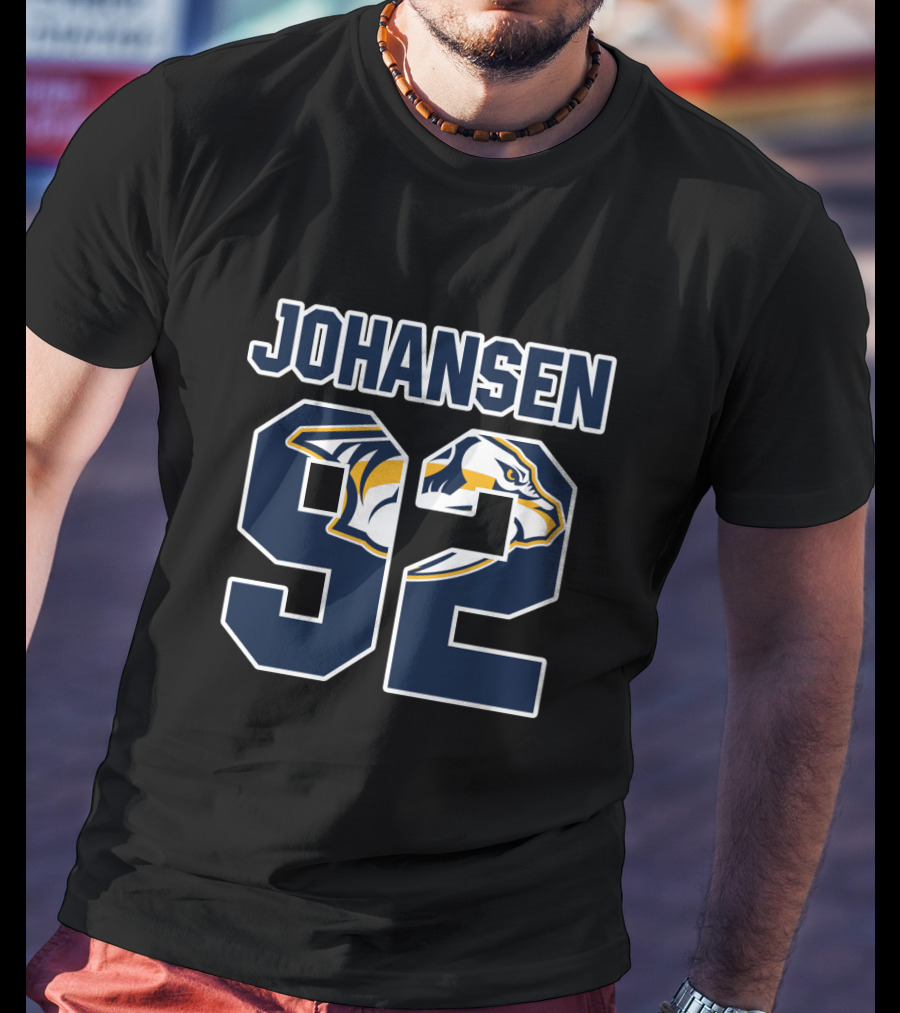 Ryan Johansen 92 Nashville Predators NHL Hockey T-Shirt
