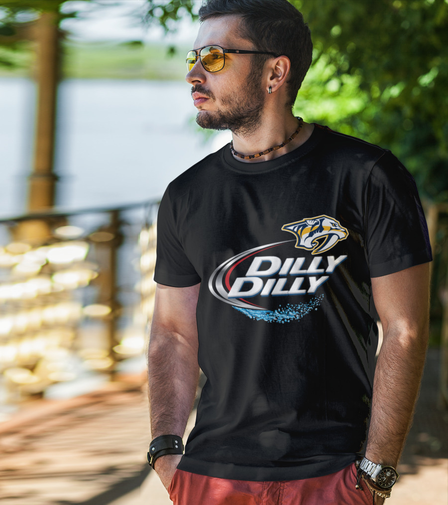 Nashville Predators Dilly Dilly Logo For NHL Fan T-Shirt