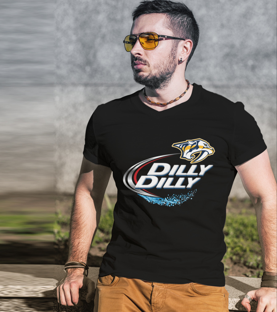 Nashville Predators Dilly Dilly Logo For NHL Fan T-Shirt