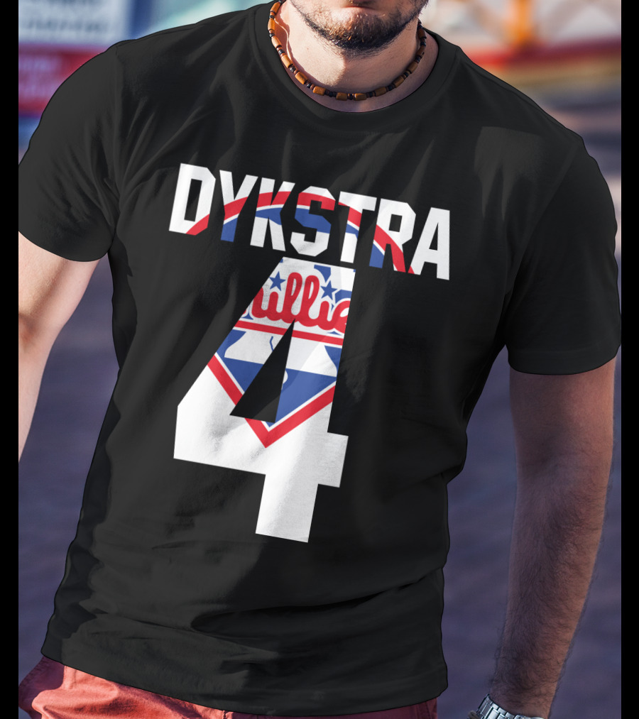 Dykstra 4 Phillies Iconic Philadelphia Baseball Nostalgia T-Shirt