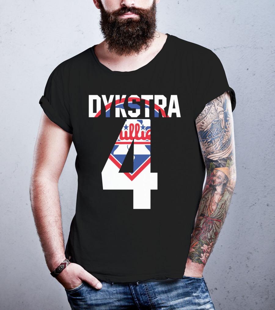 Dykstra 4 Phillies Iconic Philadelphia Baseball Nostalgia T-Shirt