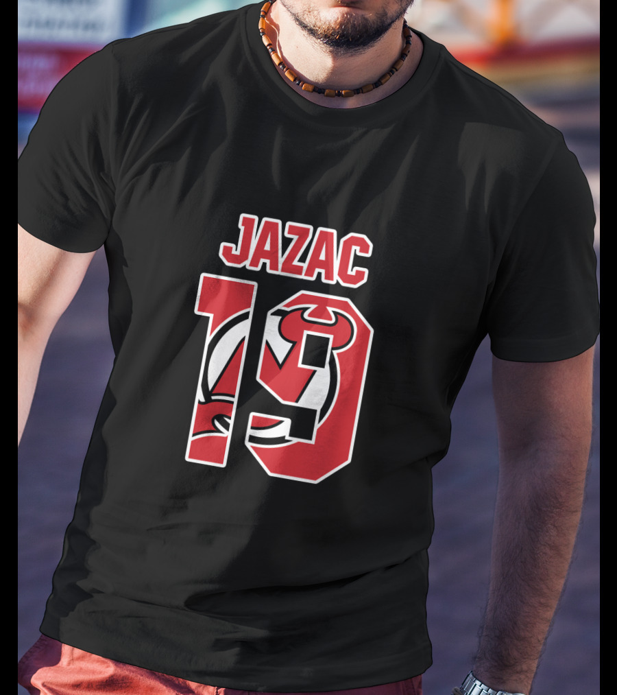 New Jersey Devils Travis Zajac 19 NHL Jersey T-Shirt