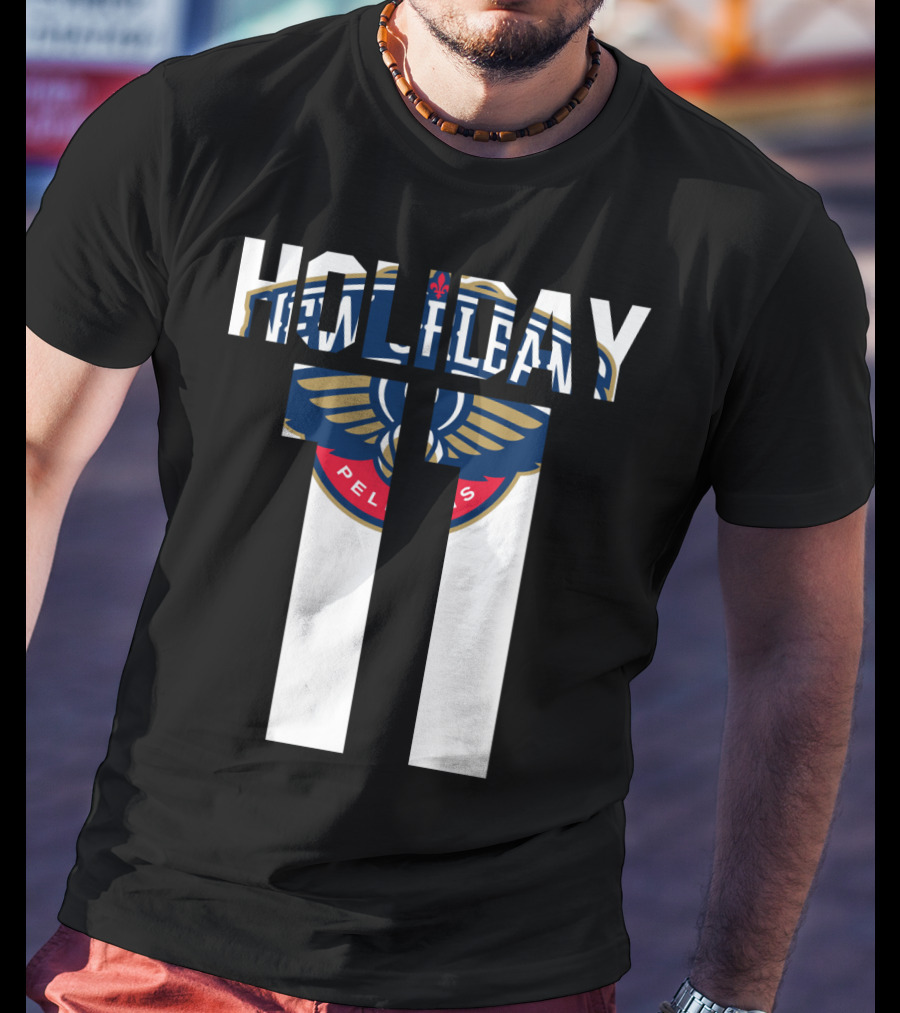 New Orleans Pelicans Holiday 11 Nba Tee Jrue Holiday T-Shirt