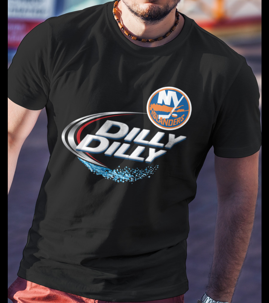 New York Islanders Dilly Dilly NHF Fan Logo Splash T-Shirt