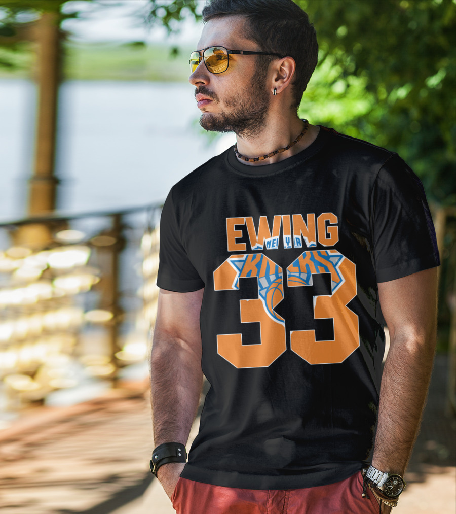 Ewing 33 New York Knicks Patrick Nba T-Shirt