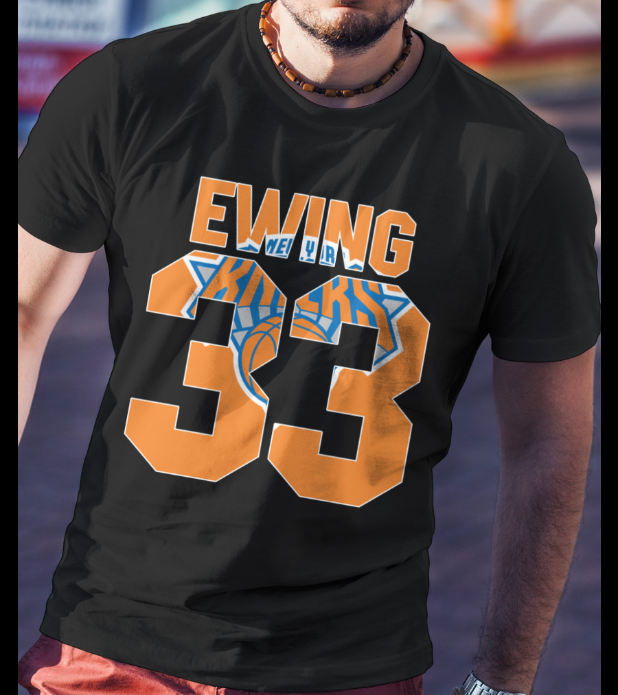 Ewing 33 New York Knicks Patrick Nba T-Shirt