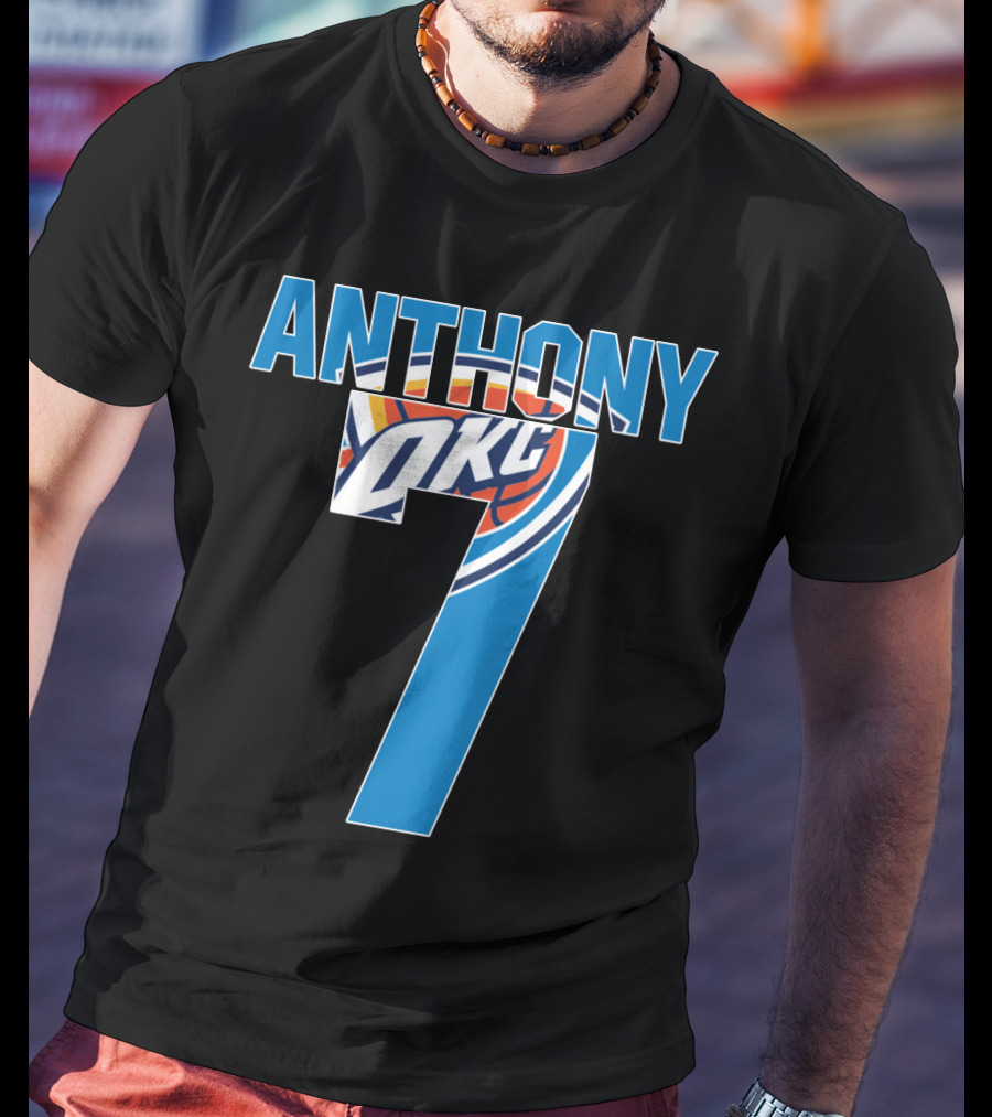 Oklahoma City Thunder Carmelo Anthony 7 Nba Okc T-Shirt