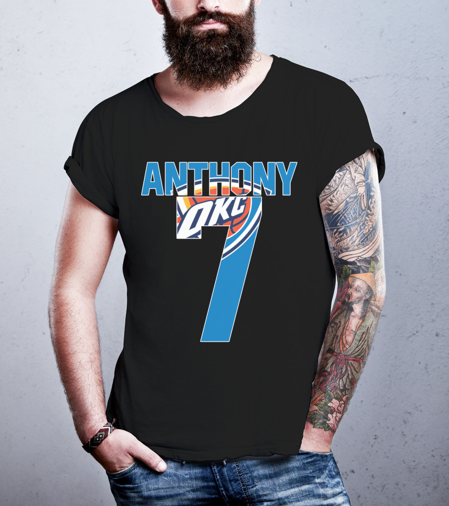 Oklahoma City Thunder Carmelo Anthony 7 Nba Okc T-Shirt