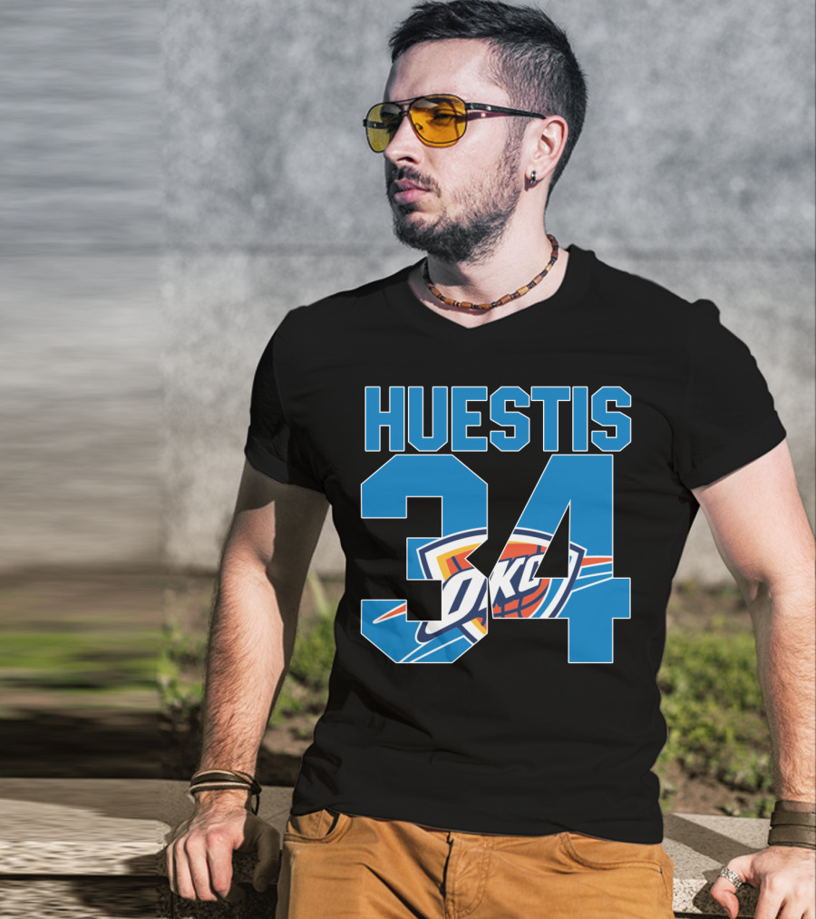Huestis 34 Okc Oklahoma City Thunder Nba T-Shirt