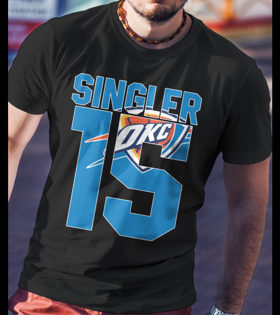 Singler 15 Okc Thunder Nba T-Shirt