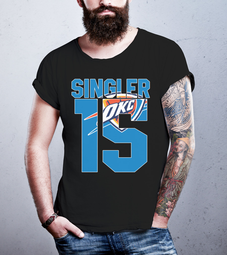 Singler 15 Okc Thunder Nba T-Shirt