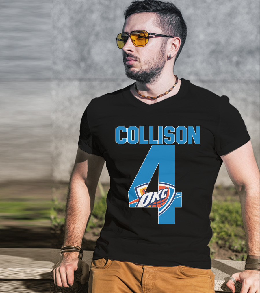 Collison 4 Okc Thunder Nba T-Shirt