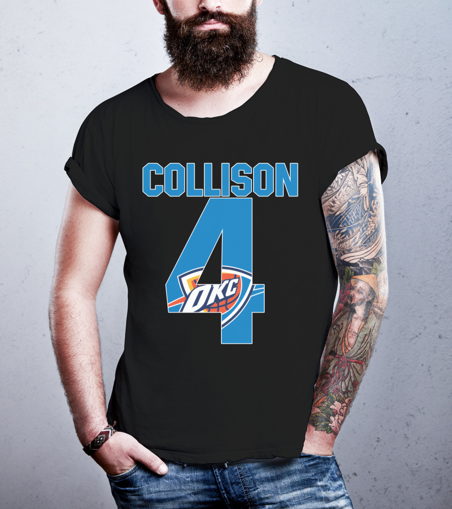 Collison 4 Okc Thunder Nba T-Shirt