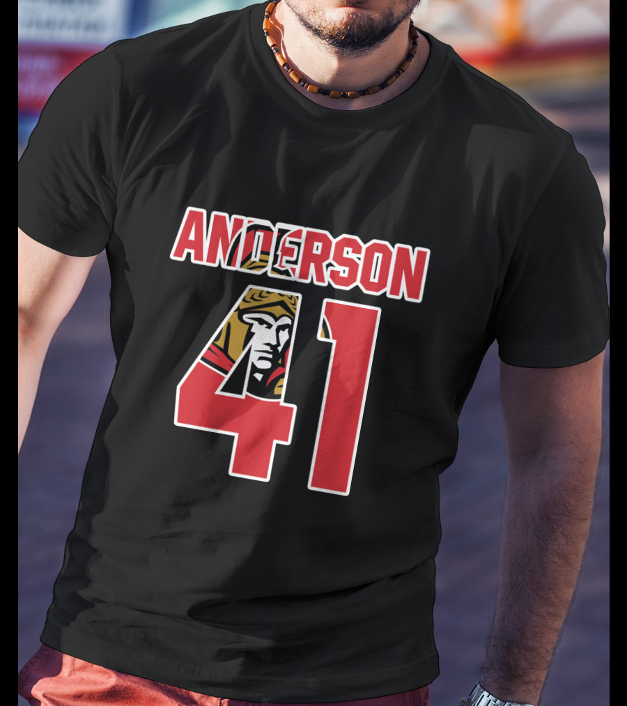 Ottawa Senators Craig Anderson 41 NHL Hockey T-Shirt
