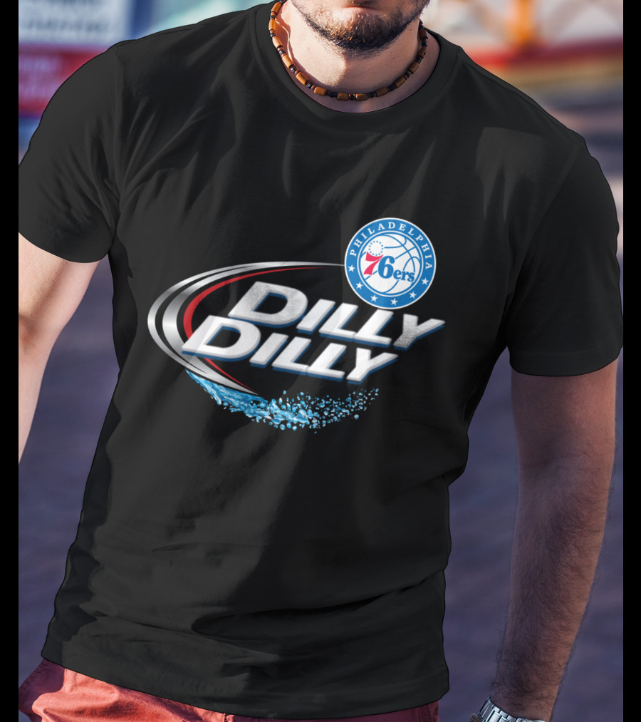 Philadelphia 76ers Dilly Dilly Splash Fans T-Shirt