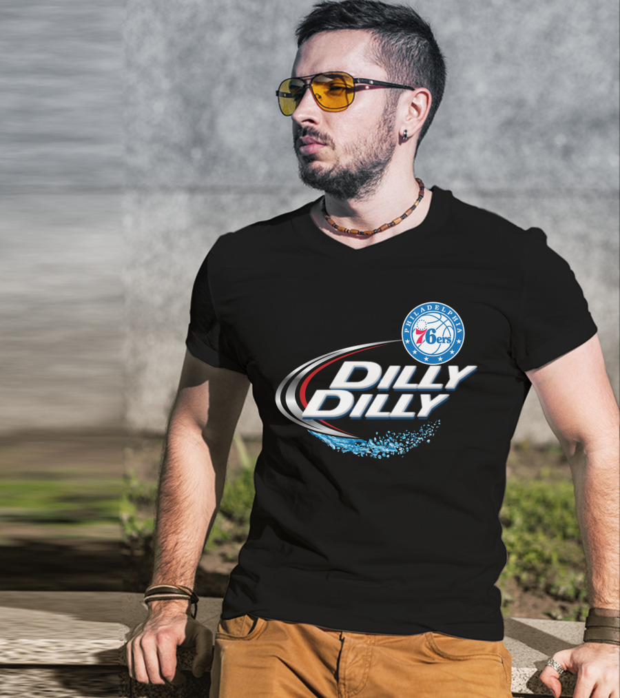 Philadelphia 76ers Dilly Dilly Splash Fans T-Shirt