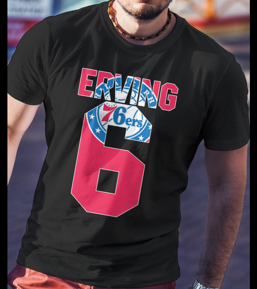 Philadelphia 76ers Erving 6 Nba T-Shirt