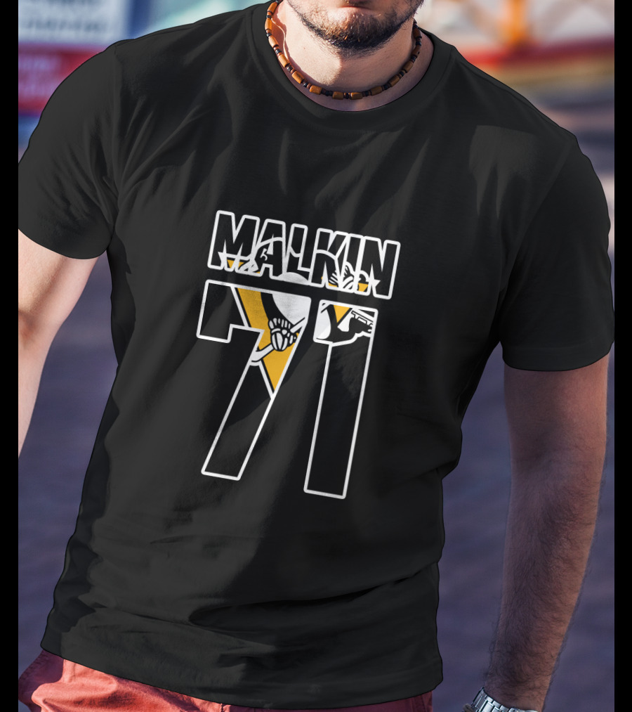 Malkin 71 Pittsburgh Penguins NHL Hockey Player T-Shirt
