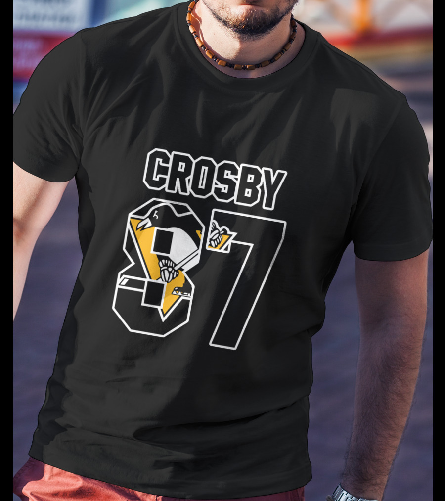 Pittsburgh Penguins Sidney Crosby Number 87 NHL Player T-Shirt