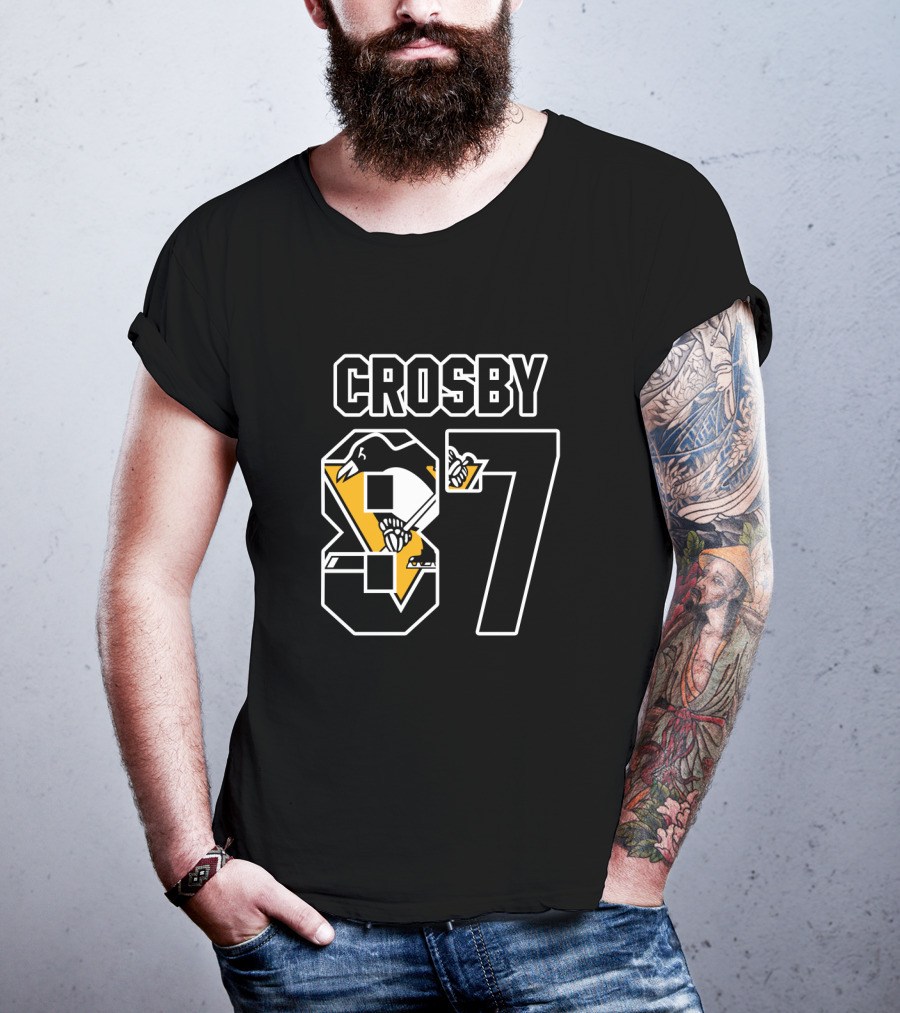 Pittsburgh Penguins Sidney Crosby Number 87 NHL Player T-Shirt