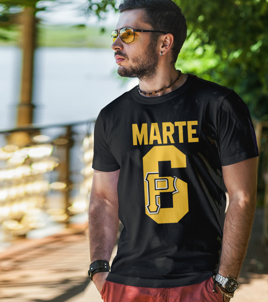 Pittsburgh Pirates Marte Number 6 P T-Shirt