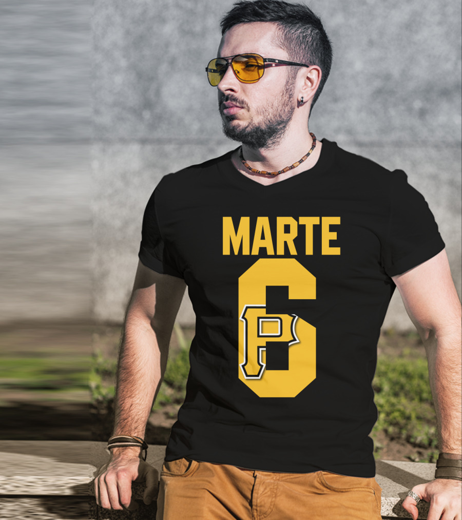 Pittsburgh Pirates Marte Number 6 P T-Shirt