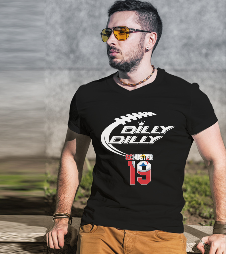 Dilly Dilly Schuster 19 Pittsburgh Steelers Football T-Shirt