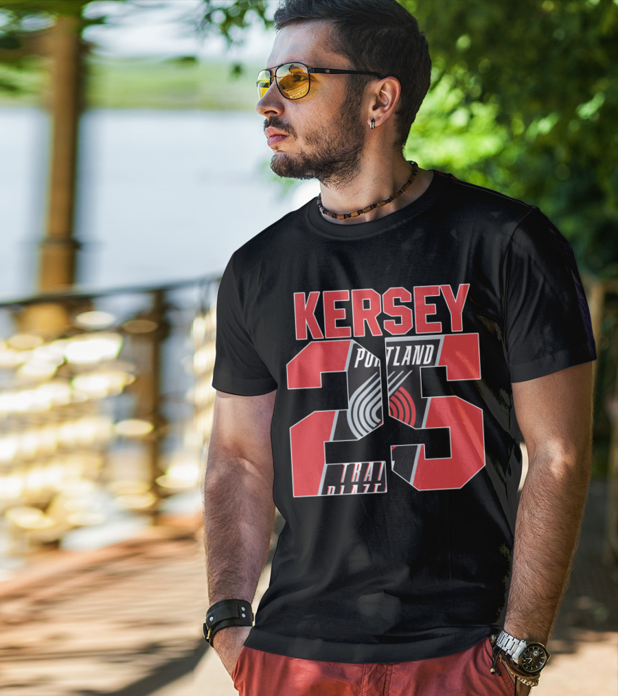 Portland Trail Blazers Kersey 25 Nba Jersey T-Shirt