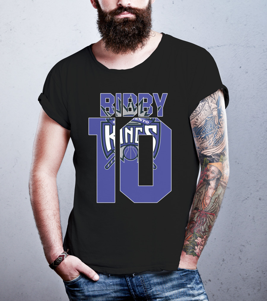 Sacramento Kings Mike Bibby 10 Nba Basketball Fan T-Shirt