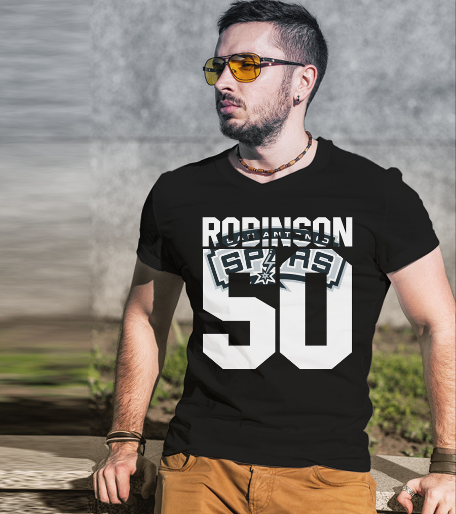 David Robinson 50 San Antonio Spurs Nba T-Shirt