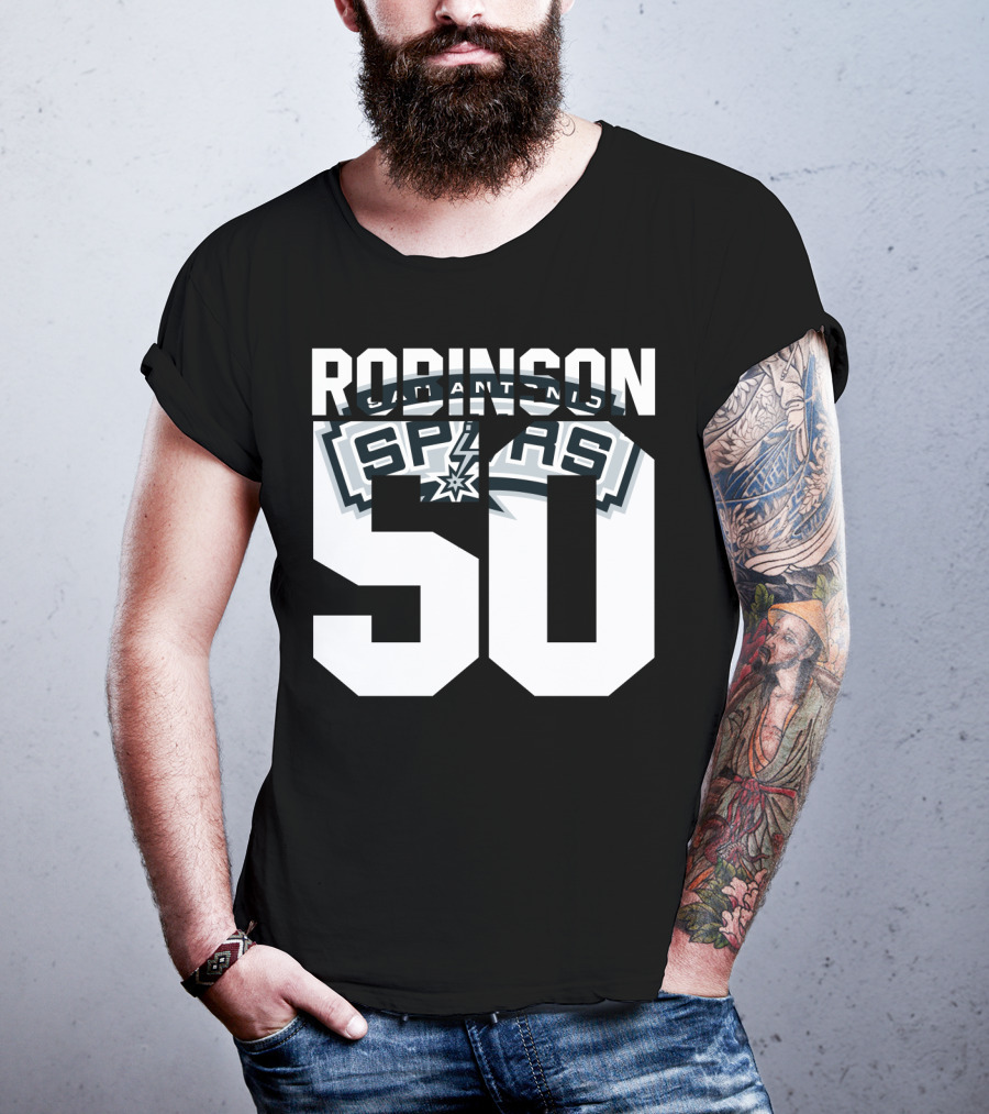 David Robinson 50 San Antonio Spurs Nba T-Shirt