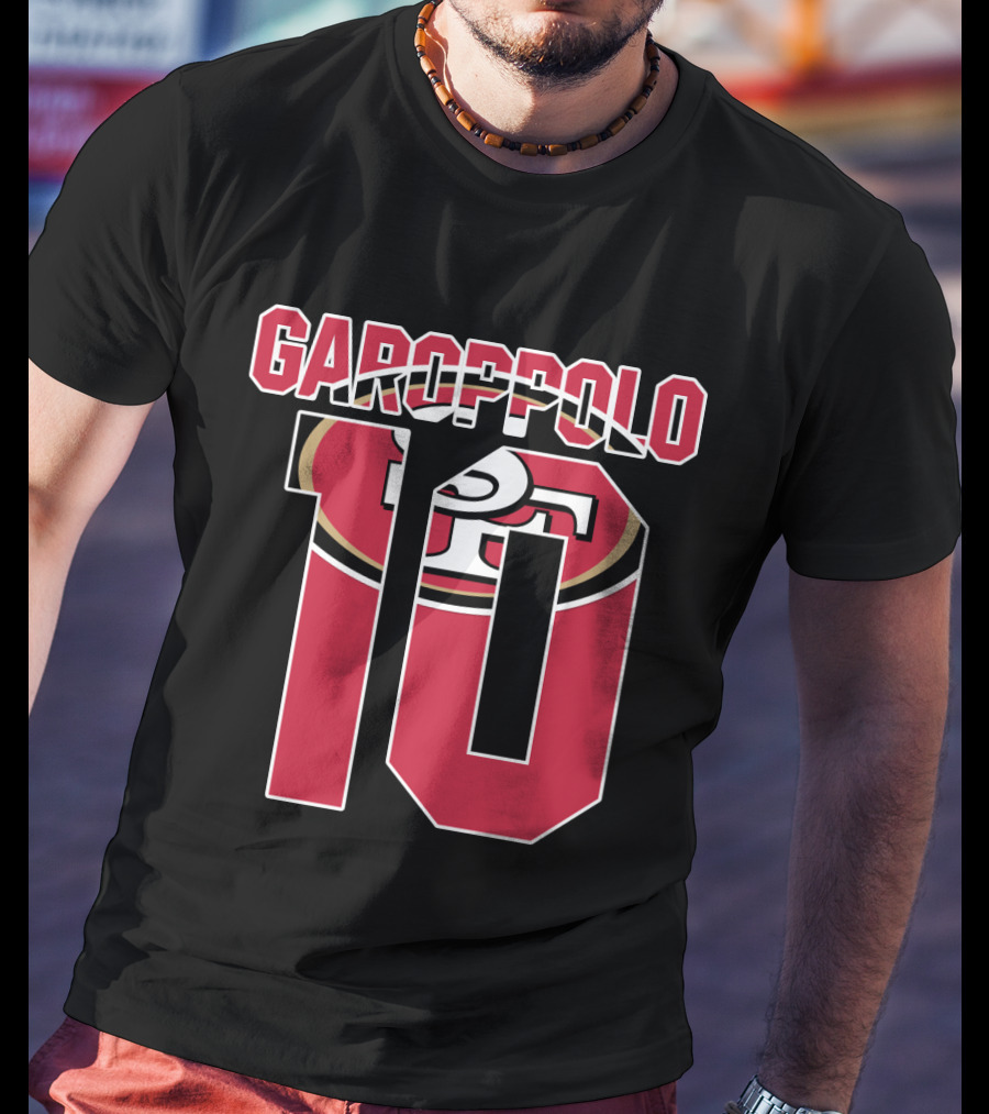 Garoppolo 10 San Francisco 49ers Logo Player Jersey T-Shirt