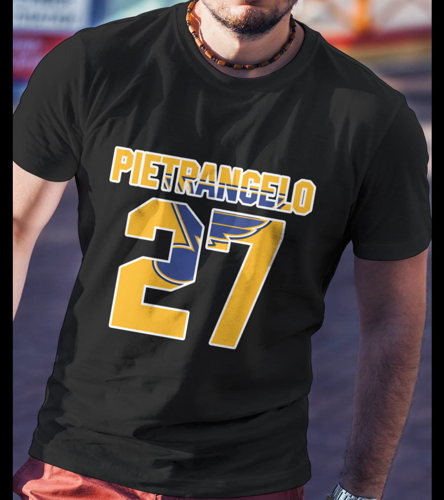 Pietrangelo 27 St Louis Blues NHL Hockey Player Jersey T-Shirt