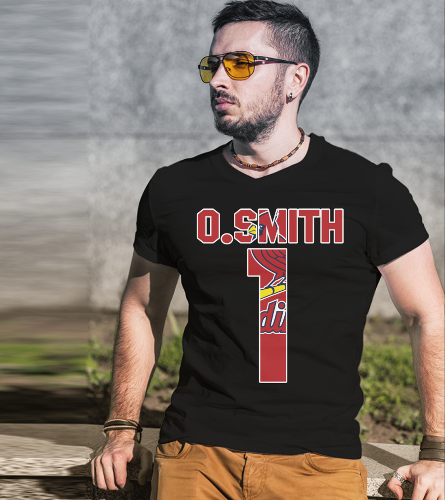 O. Smith 1 St. Louis Cardinals Jersey T-Shirt