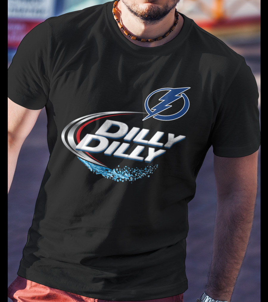 Tampa Bay Lightning Hockey Fan Dilly Dilly Slogan T-Shirt