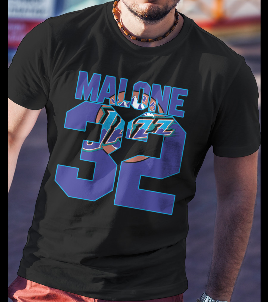 Utah Jazz Malone 32 Nba Basketball Classic T-Shirt