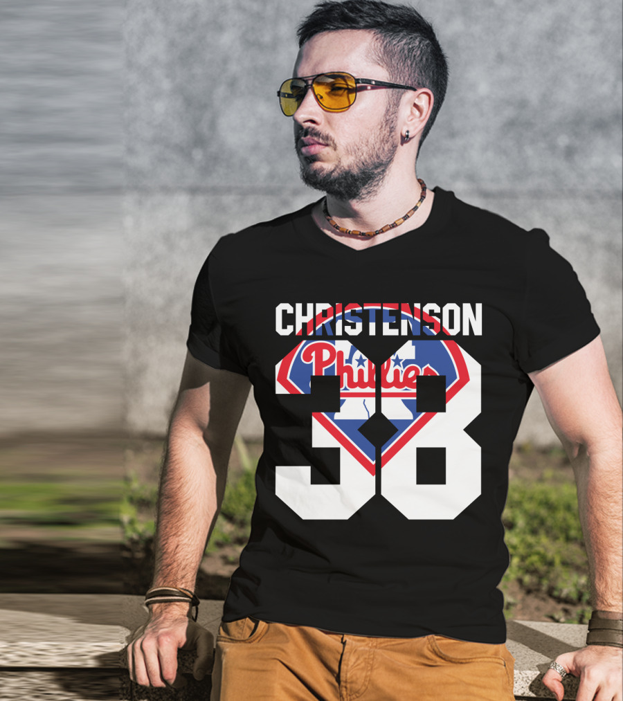 Christenson 38 Philadelphia Phillies 1981 Baseball T-Shirt