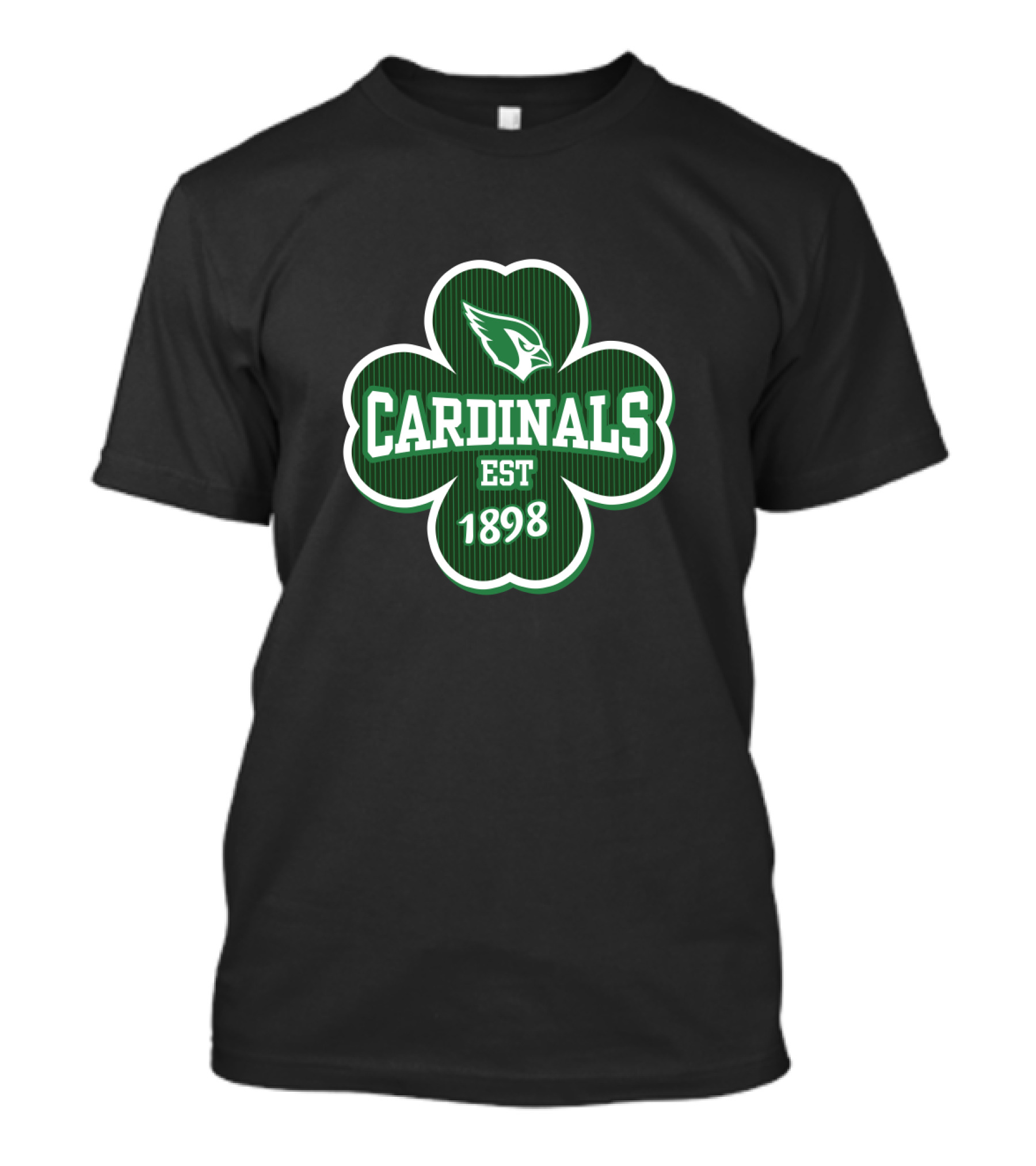 Cardinals Est 1898 St. Patrick's Day Shamrock T-Shirt