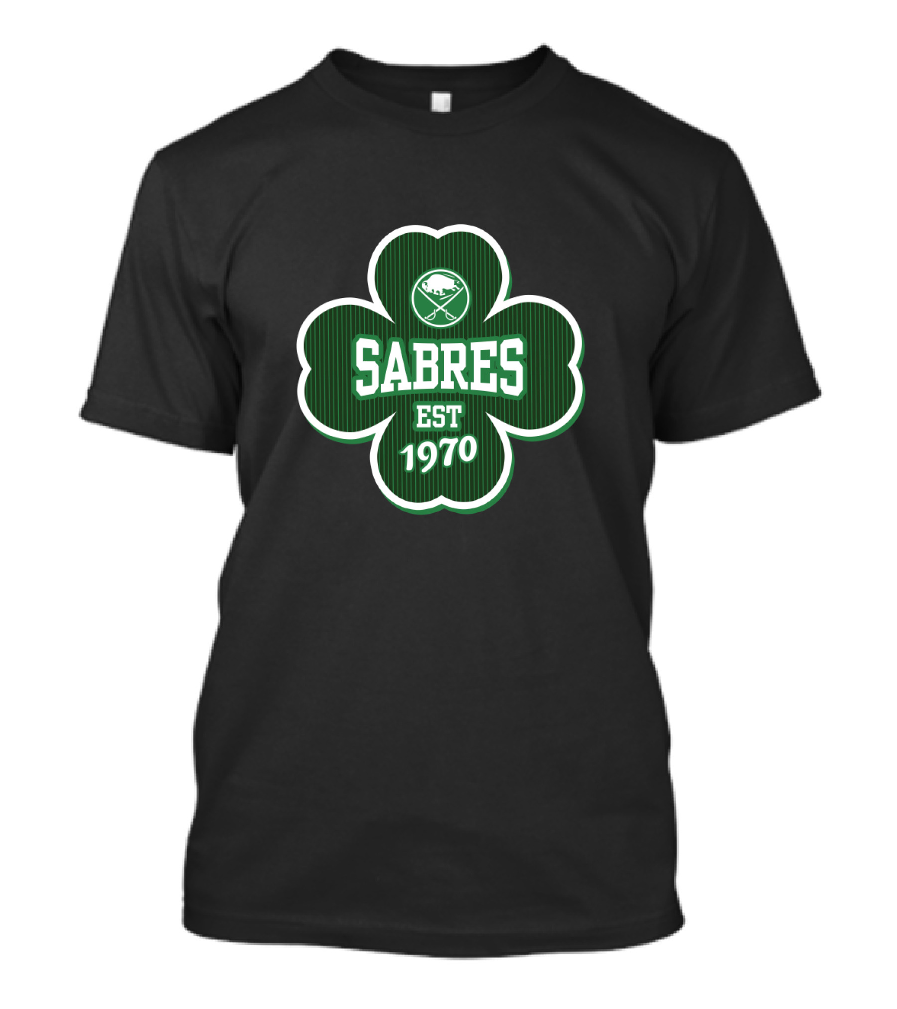 Buffalo Sabres St. Patrick's Day Shamrock Est 1970 T-Shirt